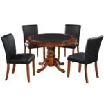 RAM Game Room 48" 2 IN 1 GAME TABLE x 4 DINING/GAME CHAIRS - Image 6