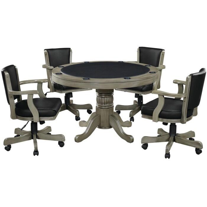 RAM Game Room 48" 2 IN 1 GAME TABLE x 4 SWIVEL GAME CHAIRS - Image 12