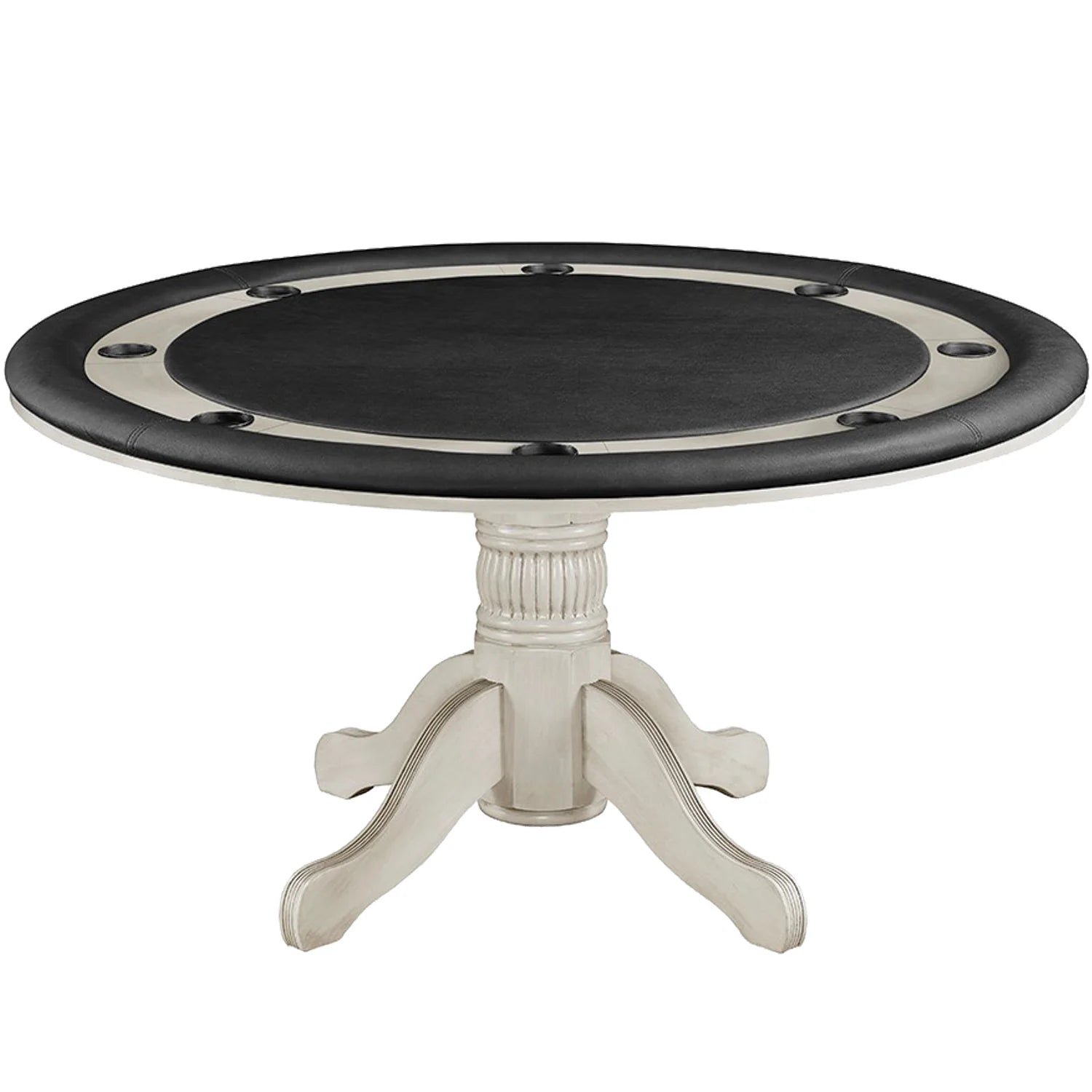 RAM Game Room GTBL60 AW padded vinyl poker table playing surface with cup holders