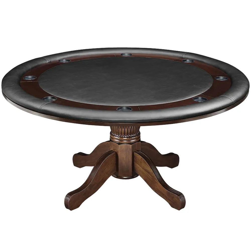 RAM Game Room GTBL60 CAP padded vinyl poker table playing surface with cup holders