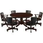 RAM Game Room 60" 2 IN 1 GAME TABLE x 6 SWIVEL GAME CHAIRS - Image 2