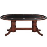RAM Game Room 84" Texas Hold'em Game Table - Chestnut