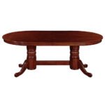 RAM Game Room 84" Texas Hold'em Game Table with Dining Top - English Tudor - Image 3
