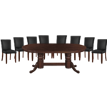 RAM Game Room 84" TEXAS HOLD'EM GAME TABLE x 8 DINING/GAME CHAIRS (Comes With Dining Top) - Image 2