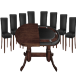 RAM Game Room 84" TEXAS HOLD'EM GAME TABLE x 8 DINING/GAME CHAIRS (Comes With Dining Top)