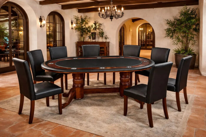 RAM Game Room GTBL84 ET 84" Texas Hold’em Poker Table - Image 2