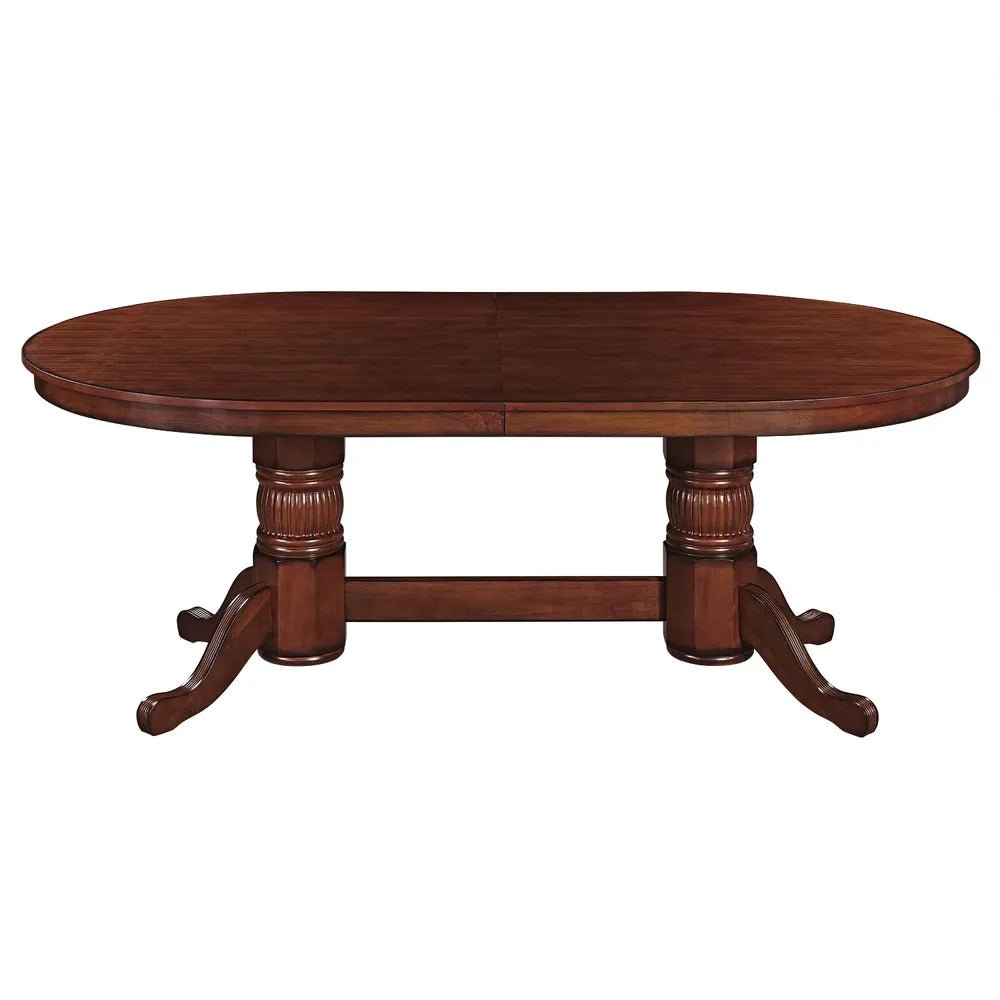 RAM Game Room GTBL84 CN Texas Hold'em poker table with dining top chestnut finish
