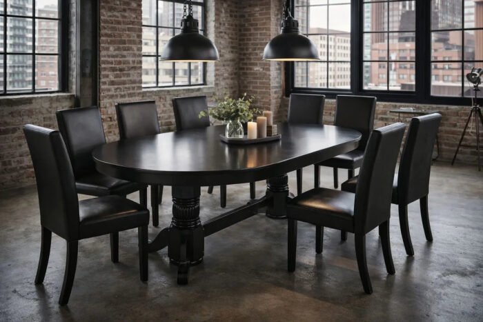 RAM Game Room GTBL84 BLK 84" Texas Hold’em Poker Table - Image 2