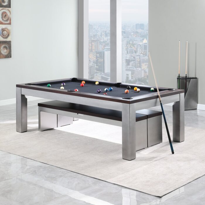 Playcraft Genoa 7' Slate Pool Table with Dining Top - Image 4