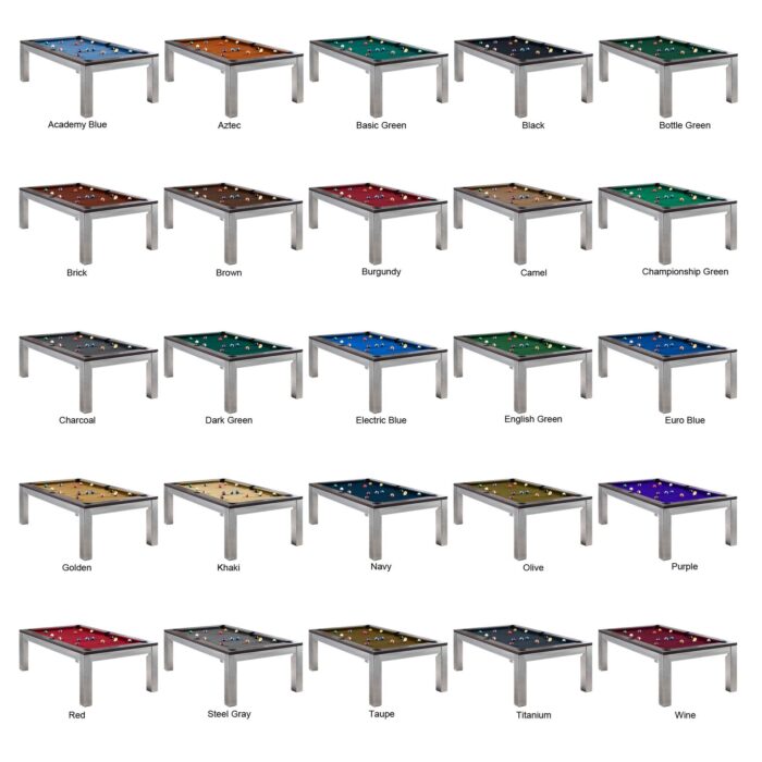 Playcraft Genoa 7' Slate Pool Table with Dining Top - Image 17
