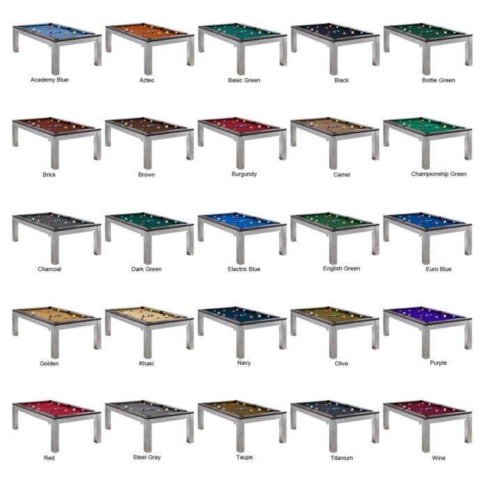 Playcraft Genoa 8' Slate Pool Table with Dining Top - Image 17