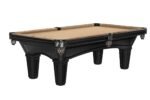 Brunswick Billiards Glenwood 8' Slate Pool Table in Matte Black/Coffee w/ Tapered Legs