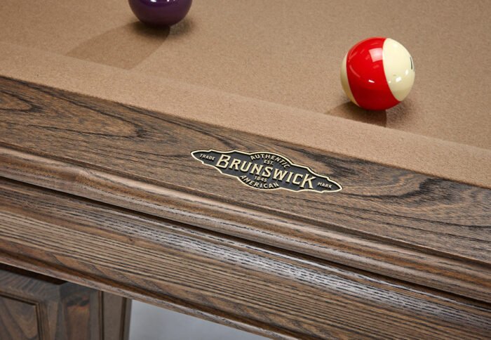 Brunswick Billiards Glenwood 8' Slate Pool Table in Coffee w/ Tapered Legs - Image 7