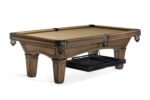 Brunswick Billiards Glenwood 8' Slate Pool Table in Coffee w/ Tapered Legs - Image 4