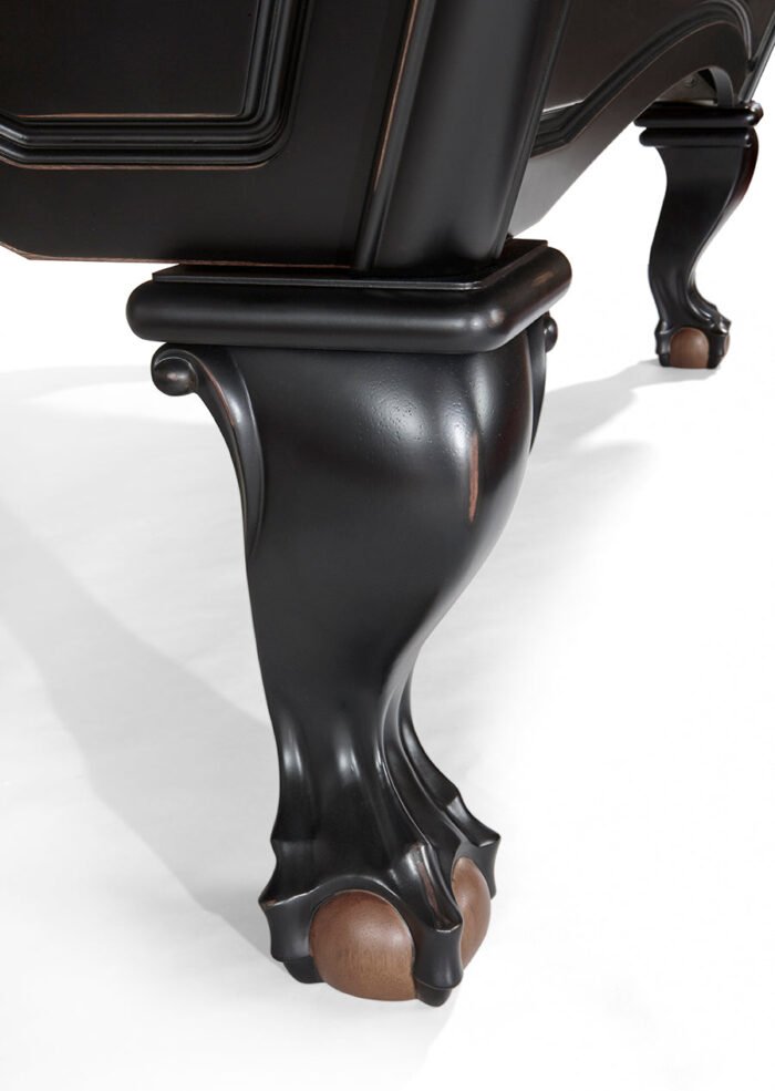 Brunswick Billiards Glenwood 8' Slate Pool Table in Matte Black/Coffee w/ Talon Ball & Claw Leg - Image 4