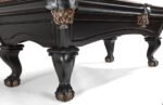 Brunswick Billiards Glenwood 8' Slate Pool Table in Matte Black/Coffee w/ Talon Ball & Claw Leg - Image 2