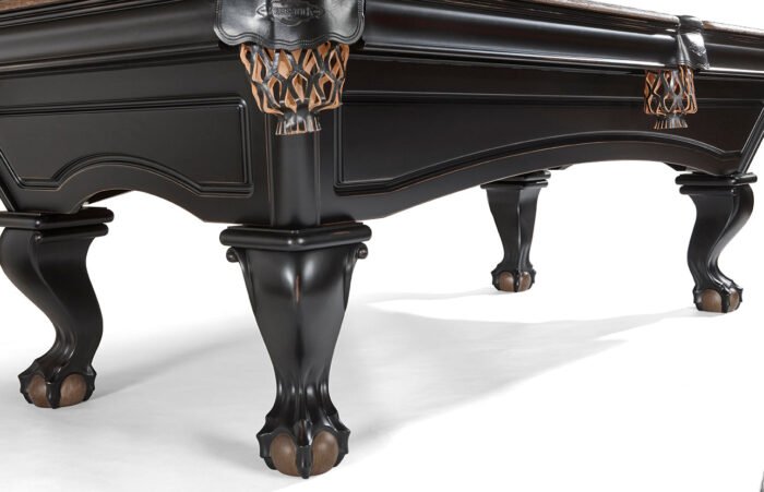 Brunswick Billiards Glenwood 8' Slate Pool Table in Matte Black/Coffee w/ Talon Ball & Claw Leg - Image 2