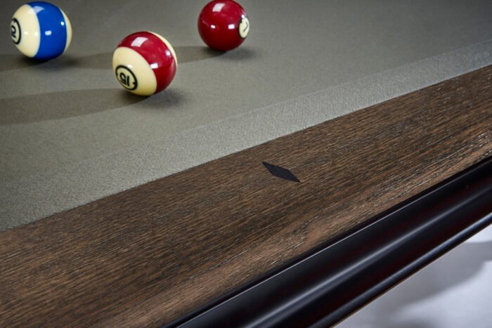 Brunswick Billiards Glenwood 8' Slate Pool Table in Matte Black/Coffee w/ Tapered Legs - Image 3
