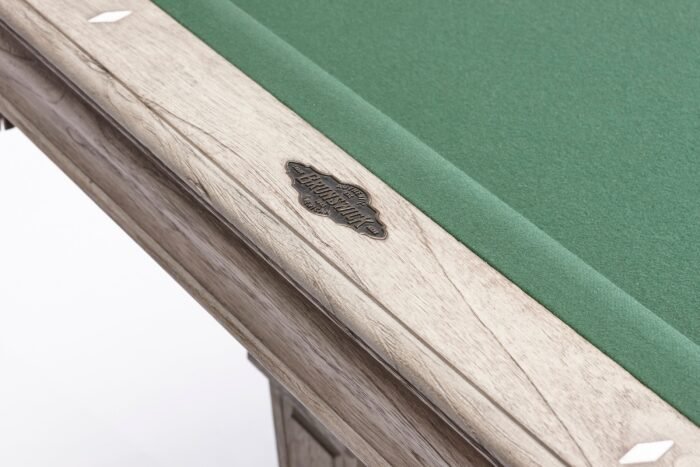Brunswick Glenwood 8ft American Pool Table with Tapered Leg - Rustic Grey - Image 2