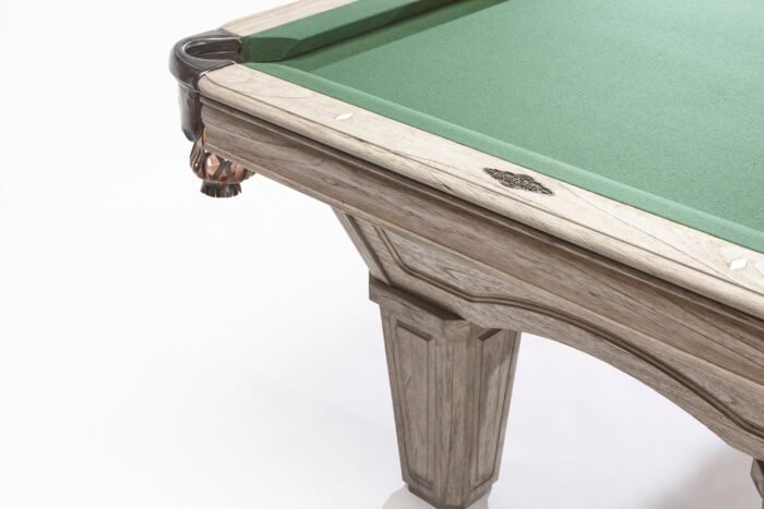 Brunswick Glenwood 8ft American Pool Table with Tapered Leg - Rustic Grey - Image 3