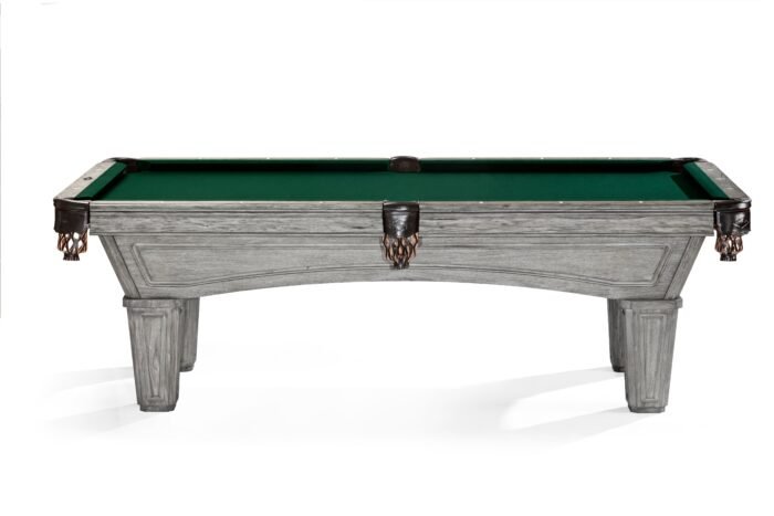 Brunswick Glenwood 8ft American Pool Table with Tapered Leg - Rustic Grey - Image 7
