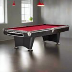 Brunswick Gold Crown VI 9ft American Pool Table With Drop Pocket - Matte Black