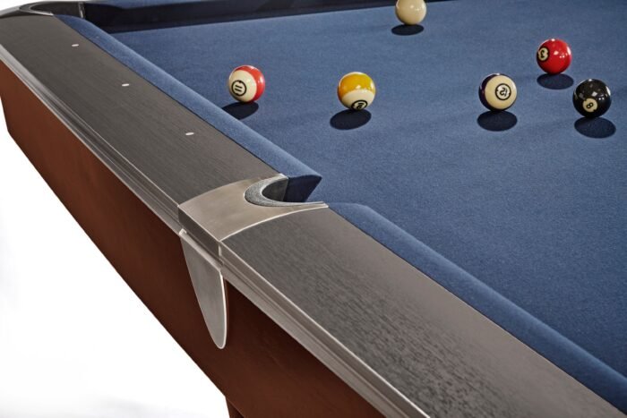 Brunswick Billiards Gold Crown VI 9' Slate Pool Table in Skyline Walnut/Espresso w/ Gully Return - Image 2