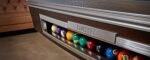 Brunswick Gold Crown VI 8ft American Pool Table With Gully Return - Two Tone Walnut and Espresso - Image 2