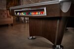 Brunswick Gold Crown VI 8ft American Pool Table With Gully Return - Two Tone Walnut and Espresso - Image 4