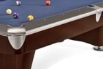 Brunswick Gold Crown VI 9ft American Pool Table With Drop Pocket - Two Tone Walnut and Espresso - Image 5