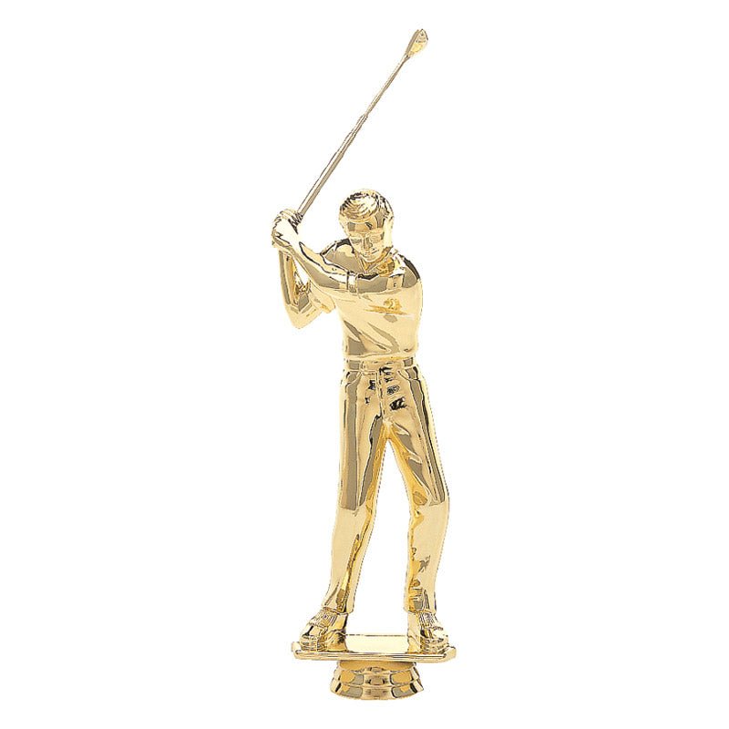 Golfer_Figure_Male_Gold_-_8_12_prod_16098_l_1507-G Golfer Figure, Male, Gold - 8 1/2" NEEDS SEPARATE GOLF CLUB - Image 1