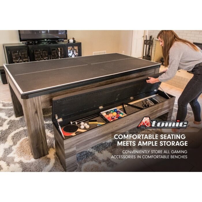 Atomic Hampton 7' 3-in-1 Dining Table with Billiards and Table Tennis - Image 10