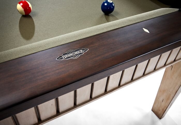 Brunswick The Henderson 8ft American Pool Table - Aged Linen And Walnut - Image 3