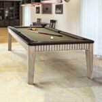 Brunswick The Henderson 8ft American Pool Table - Aged Linen And Walnut