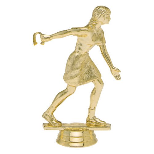 Horseshoe Figure, Female, Gold - 5" - Image 1