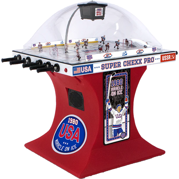 ICE-NHL-Licensed-Super-Chexx-Miracle-On-Ice_607x607_39ac28ad-d0f2-4edc-80a6-08f7038b0f7c ICE Super Chexx NHL Licensed Miracle On Ice Dome Hockey Table - Image 1