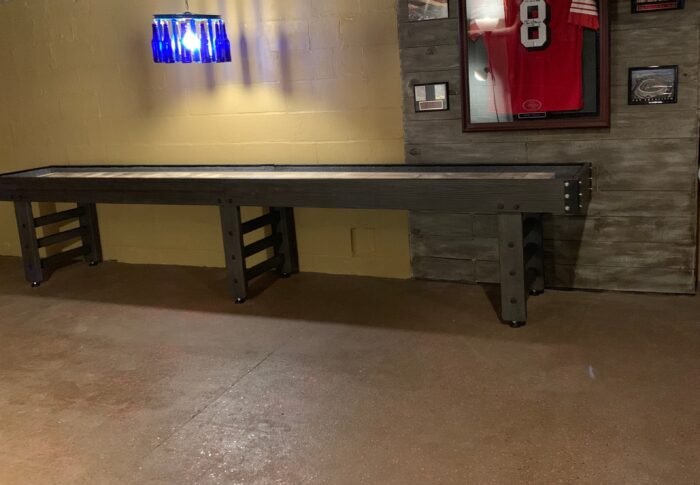 Playcraft 12' Saybrook Shuffleboard Table in Weathered Midnight - Image 12