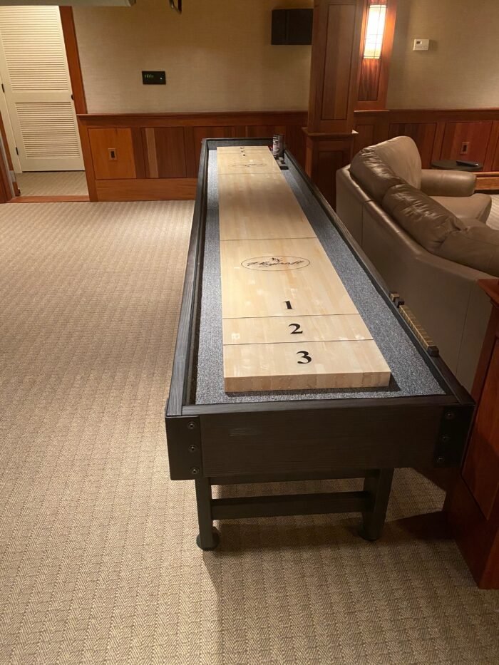 Playcraft 12' Saybrook Shuffleboard Table in Weathered Midnight - Image 6