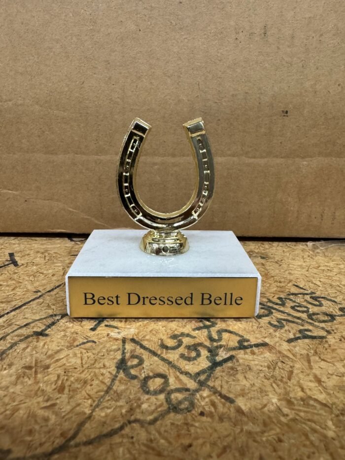 Horseshoe Figure, Gold - 2 1/4" - Image 2