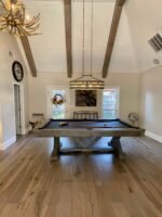 Playcraft Brazos River 8' Slate Pool Table w/ Leather Drop Pockets in Weathered Gray - Image 11