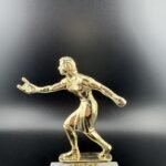 Vintage Women’s Horseshoe Figure, Gold - 5”