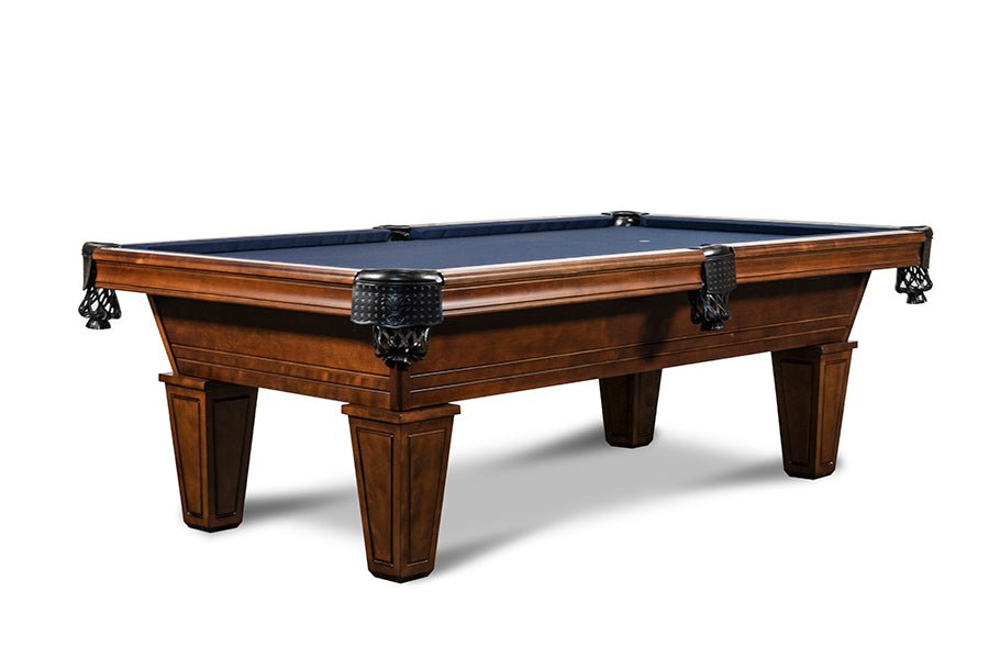 IRON_SMYTH_HUNCHBACK_NAVAJO_POOL_TABLE_7 Nixon Miller 8' Slate Pool Table in Walnut - Image 1