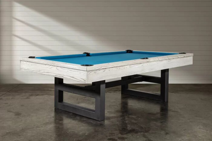 Nixon Mckay Slate Pool Table 8' Slate Pool Table in Whitewash Finish - Image 5