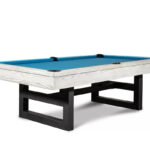 Nixon Mckay Slate Pool Table 8' Slate Pool Table in Whitewash Finish