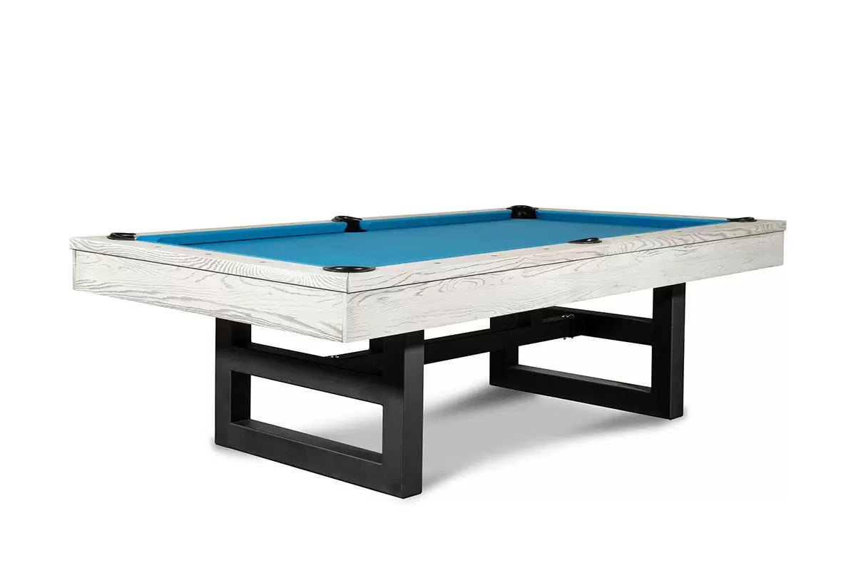 Iron_Smyth_Ironhorse_Whitewash_PoolTable_5 Nixon Mckay Slate Pool Table 8' Slate Pool Table in Whitewash Finish - Image 1