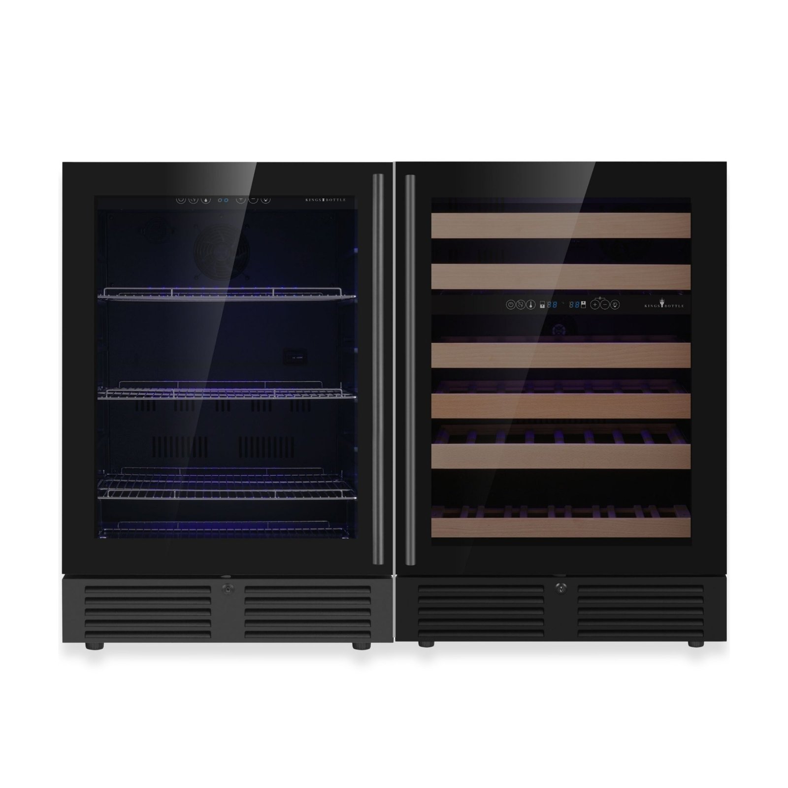 KBU145BW3-FG_80da675c-53b0-4aac-b2ad-8b0921e7b7ee 48" Ultimate Under Bench Wine Fridge and Bar Refrigerator Combo with 3 Temp. Zones - Image 1