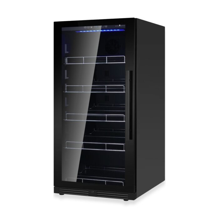 389 Cans Capacity Upright Beverage Refrigerator With Low-E Glass Door - Image 4