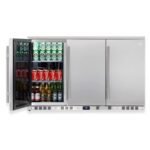 53 Inch Solid 3-Door Outdoor Beverage Drinks Cooler - Image 4