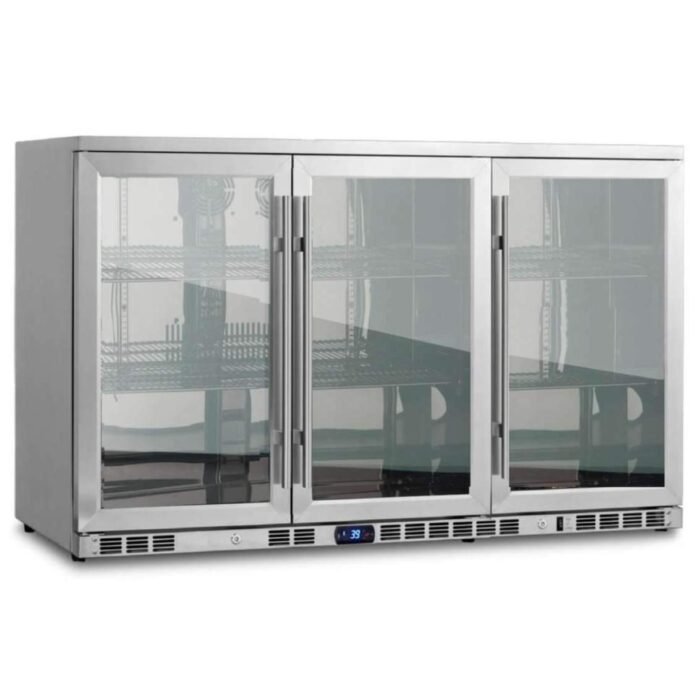 53 Inch Heating Glass 3 Door Large Beverage Refrigerator - Image 3