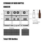 53 Inch Heating Glass 3 Door Large Beverage Refrigerator - Image 5